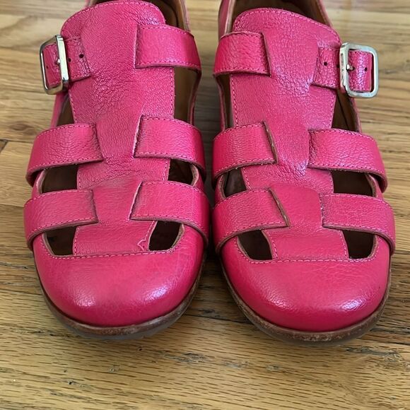 Chie Mihara Salou zine fisherman block heel sandal pump mosto pink size 39 - Picture 8 of 12